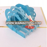 China Supplier Customize Laser Cut Greeting Card Printing