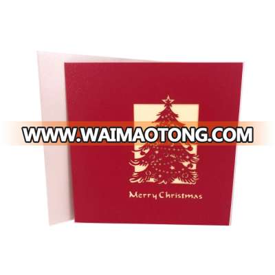 Customize Laser Cut Greeting Card Christmas Greeting