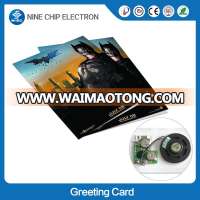 Custom sound greeting card & OEM new year and christmas greeting card & xmas paper magic group music greeting card